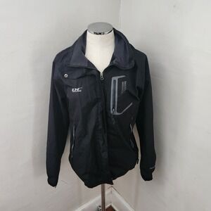 Diamond Candy Womens Black Hooded Jacket Lightweight Outdoor‎ Adventure Size L